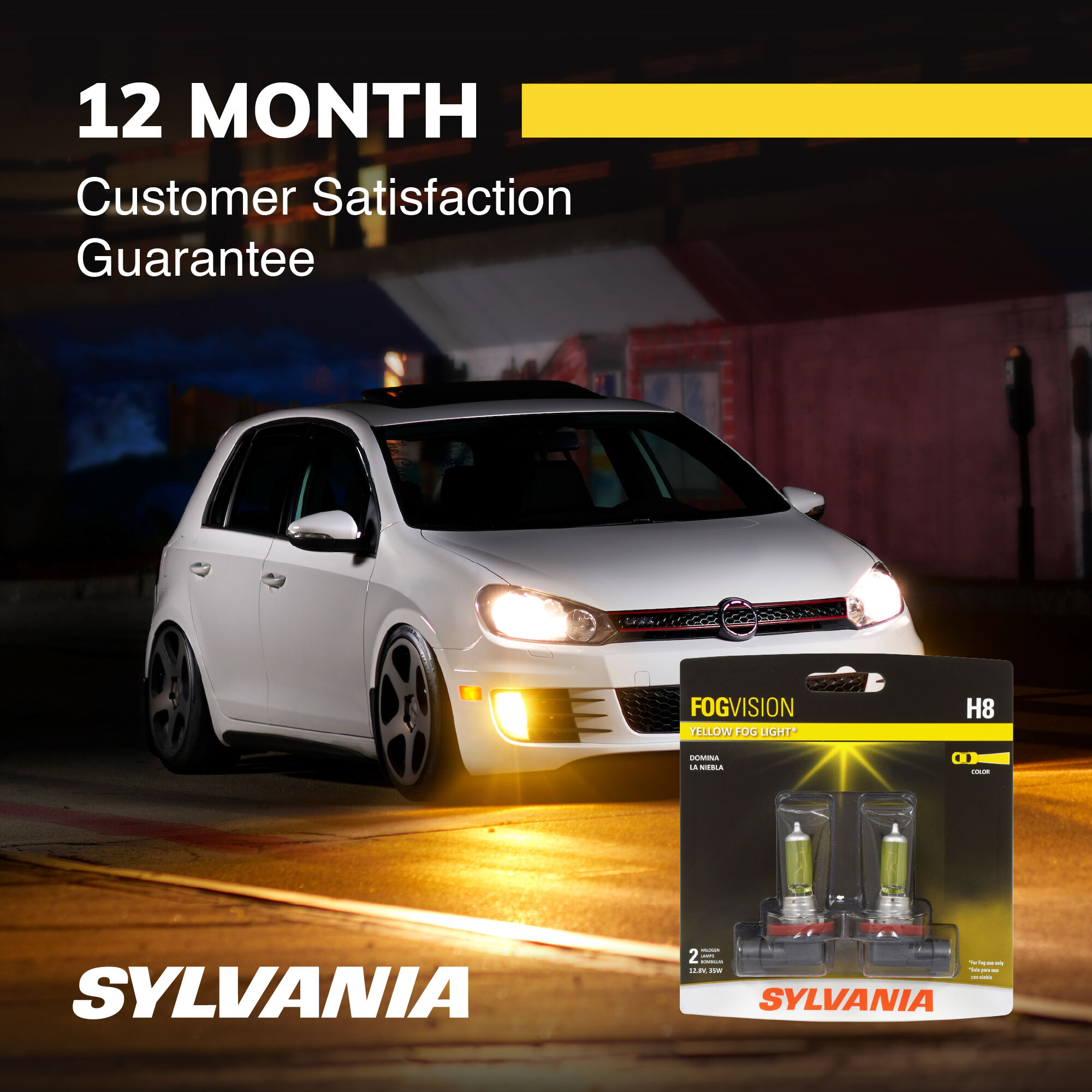 SYLVANIA H8 FogVision Fog Bulb 2 Pack